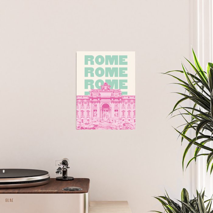 Rome Trevi Fountain Poster Gallery Image 2