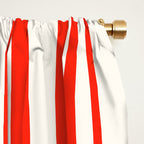 Classic Stripes I - Red & White Candy Cane Window Curtain Gallery Image 2