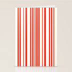 Classic Stripes I - Red & White Candy Cane Stationery Card Gallery Image 2
