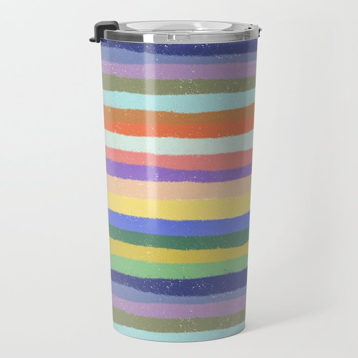 Bright stripes Travel Mug Gallery Image 3