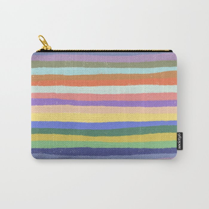 Bright stripes Carry All Pouch Gallery Image 1
