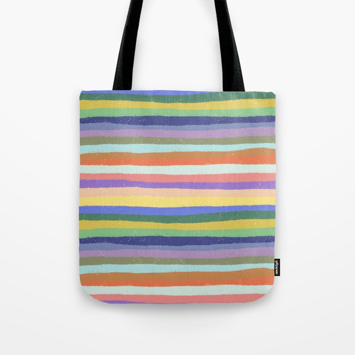 Bright stripes Tote Bag Gallery Image 1