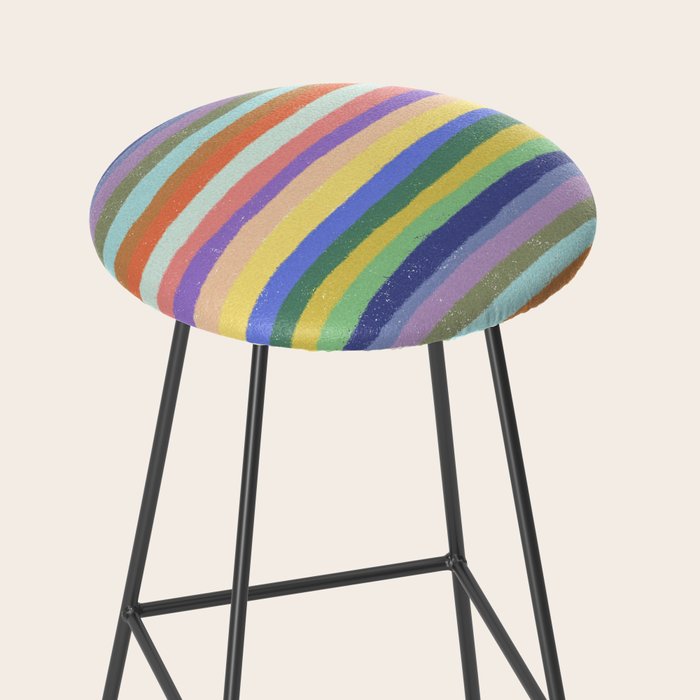 Bright stripes Stool Gallery Image 2