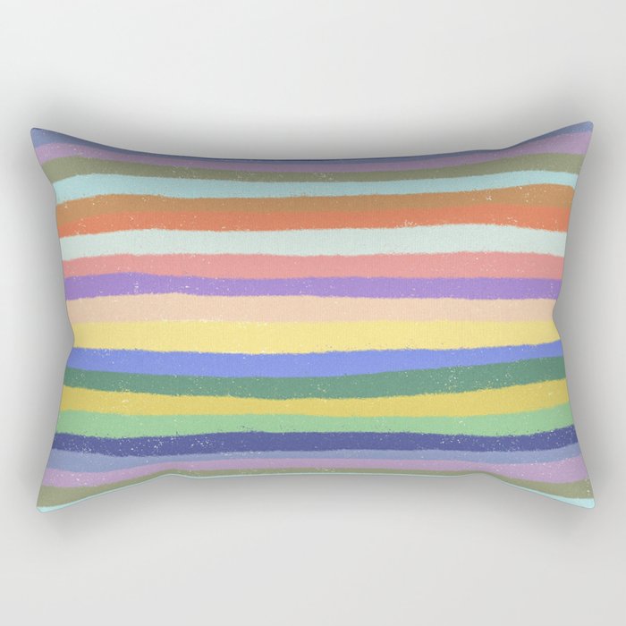 Bright stripes Rectangular Pillow Gallery Image 1