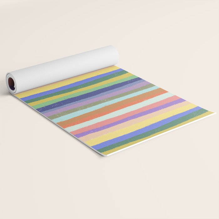 Bright stripes Yoga Mat Gallery Image 2