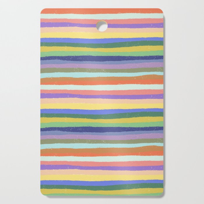 Bright stripes Cutting Board Gallery Image 1