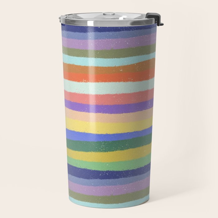 Bright stripes Travel Mug Gallery Image 2
