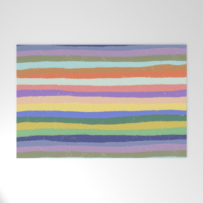Bright stripes Welcome Mat Gallery Image 1