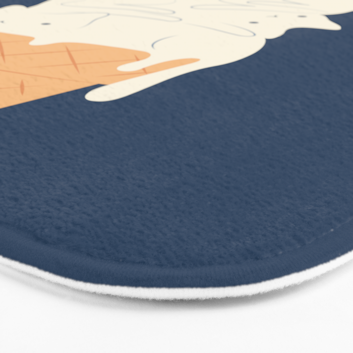 Cat ice cream 2024 Bath Mat Gallery Image 3