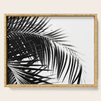 Palm Leaves Black & White Vibes #3 #tropical #decor #art #society6 Serving Tray Gallery Image 1