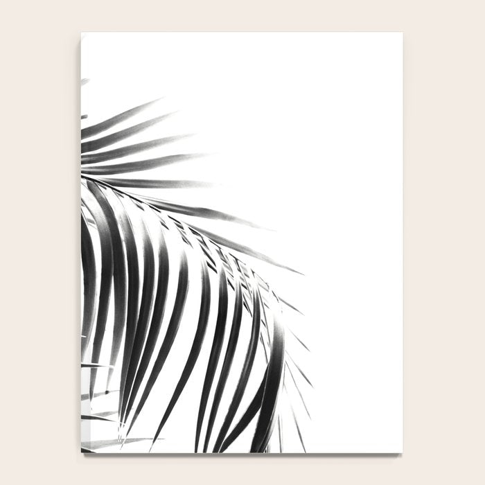 Palm Leaves Black & White Vibes #3 #tropical #decor #art #society6 Notebook Gallery Image 4