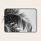 Palm Leaves Black & White Vibes #3 #tropical #decor #art #society6 Laptop Sleeve Gallery Image 1