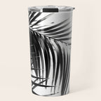 Palm Leaves Black & White Vibes #3 #tropical #decor #art #society6 Travel Mug Gallery Image 1