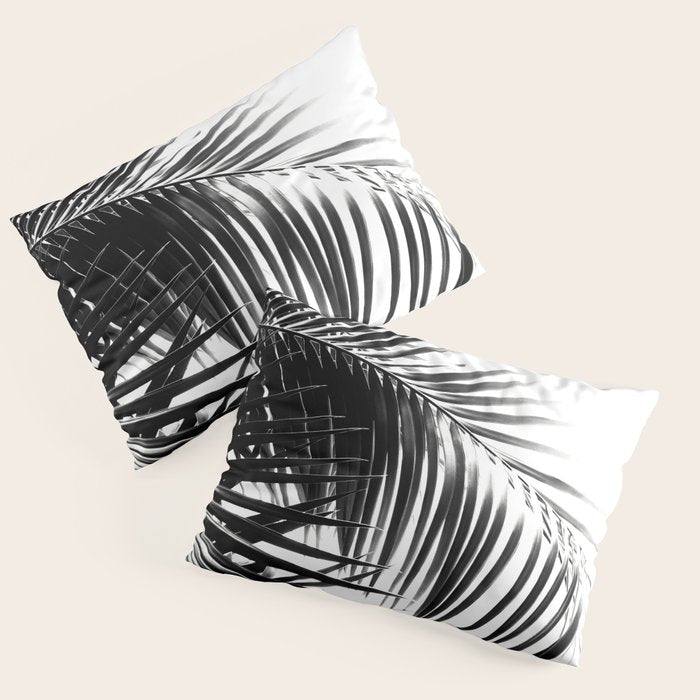 Palm Leaves Black & White Vibes #3 #tropical #decor #art #society6 Pillow Sham Gallery Image 3