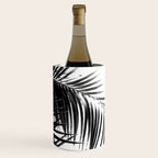 Palm Leaves Black & White Vibes #3 #tropical #decor #art #society6 Wine Chiller Gallery Image 1