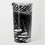 Palm Leaves Black & White Vibes #3 #tropical #decor #art #society6 Travel Mug Gallery Image 3