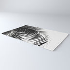 Palm Leaves Black & White Vibes #3 #tropical #decor #art #society6 Rug Gallery Image 3