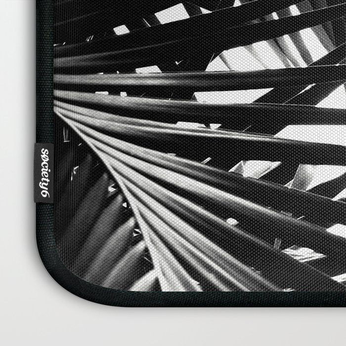 Palm Leaves Black & White Vibes #3 #tropical #decor #art #society6 Laptop Sleeve Gallery Image 3