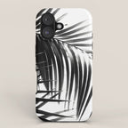 Palm Leaves Black & White Vibes #3 #tropical #decor #art #society6 iPhone Case Gallery Image 1