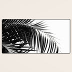 Palm Leaves Black & White Vibes #3 #tropical #decor #art #society6 Desk Mat Gallery Image 3