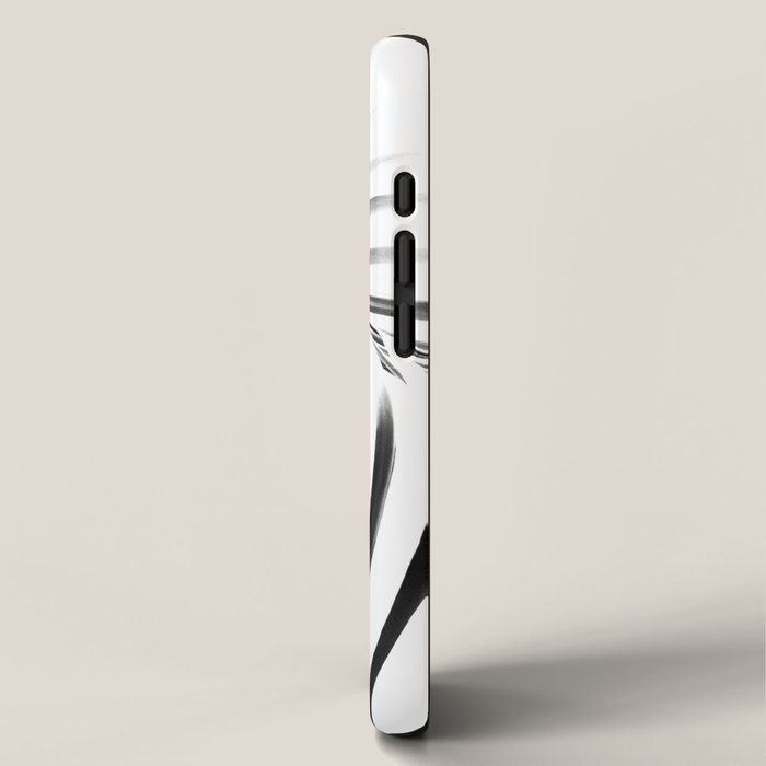 Palm Leaves Black & White Vibes #3 #tropical #decor #art #society6 iPhone Case Gallery Image 2