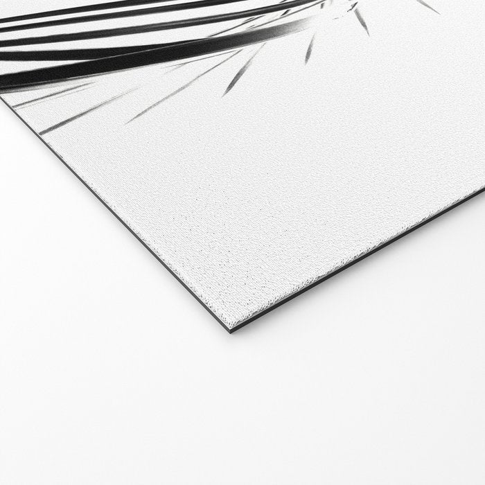 Palm Leaves Black & White Vibes #3 #tropical #decor #art #society6 Welcome Mat Gallery Image 2