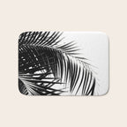 Palm Leaves Black & White Vibes #3 #tropical #decor #art #society6 Bath Mat Gallery Image 1