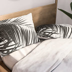 Palm Leaves Black & White Vibes #3 #tropical #decor #art #society6 Pillow Sham Gallery Image 2