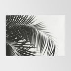 Palm Leaves Black & White Vibes #3 #tropical #decor #art #society6 Rug Gallery Image 2