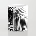 Palm Leaves Black & White Vibes #3 #tropical #decor #art #society6 Coffee Mug Gallery Image 4