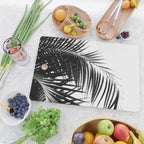 Palm Leaves Black & White Vibes #3 #tropical #decor #art #society6 Cutting Board Gallery Image 2