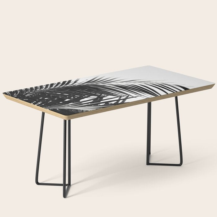 Palm Leaves Black & White Vibes #3 #tropical #decor #art #society6 Coffee Table Gallery Image 1