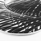 Palm Leaves Black & White Vibes #3 #tropical #decor #art #society6 Bath Mat Gallery Image 3