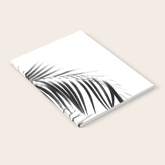 Palm Leaves Black & White Vibes #3 #tropical #decor #art #society6 Notebook Gallery Image 2
