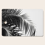 Palm Leaves Black & White Vibes #3 #tropical #decor #art #society6 Cutting Board Gallery Image 1