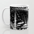 Palm Leaves Black & White Vibes #3 #tropical #decor #art #society6 Coffee Mug Gallery Image 3