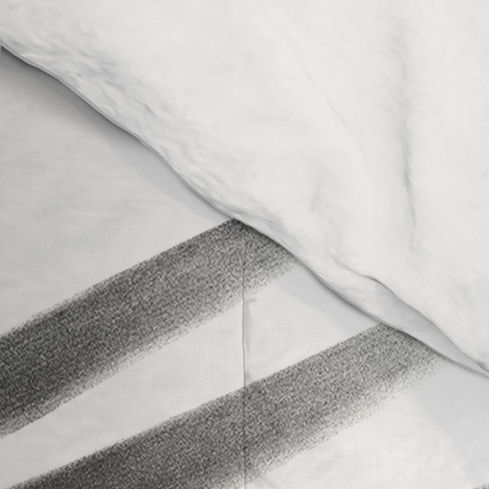 Palm Leaves Black & White Vibes #3 #tropical #decor #art #society6 Comforter Gallery Image 4