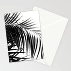 Palm Leaves Black & White Vibes #3 #tropical #decor #art #society6 Stationery Card Gallery Image 2