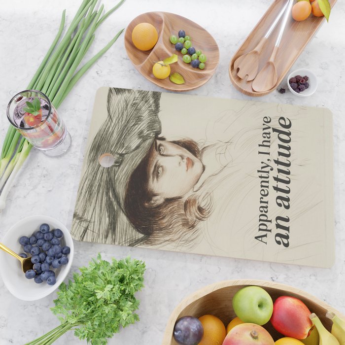 Apparently, I Have an Attitude Cutting Board Gallery Image 2