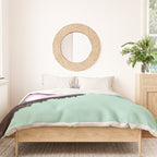 Bubble Gum Sneaky Sloth in Green Duvet Cover Gallery Image 3