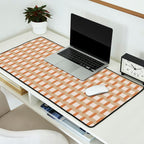 Minimalist Geometric Check Pattern Desk Mat Gallery Image 2