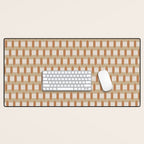 Minimalist Geometric Check Pattern Desk Mat Gallery Image 1