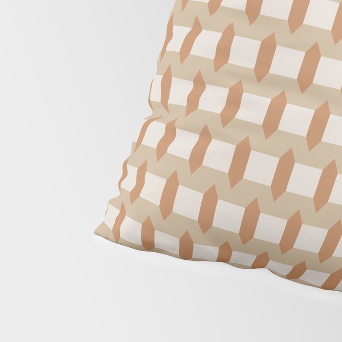 Minimalist Geometric Check Pattern Pillow Sham Gallery Image 4
