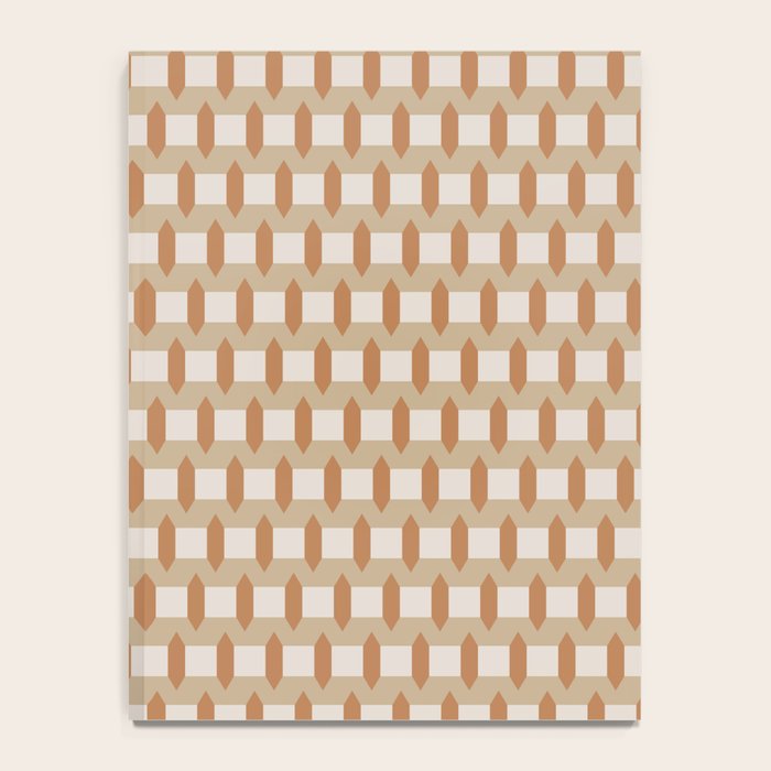 Minimalist Geometric Check Pattern Notebook Gallery Image 4