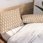 Minimalist Geometric Check Pattern Pillow Sham Gallery Image 2