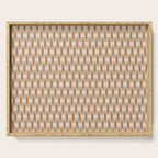 Minimalist Geometric Check Pattern Serving Tray Gallery Image 1