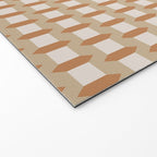 Minimalist Geometric Check Pattern Welcome Mat Gallery Image 2
