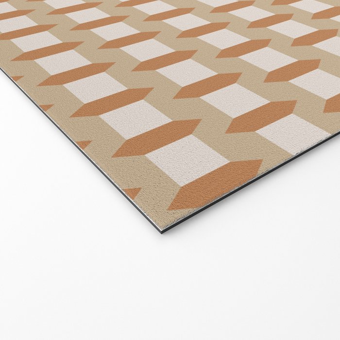 Minimalist Geometric Check Pattern Welcome Mat Gallery Image 2