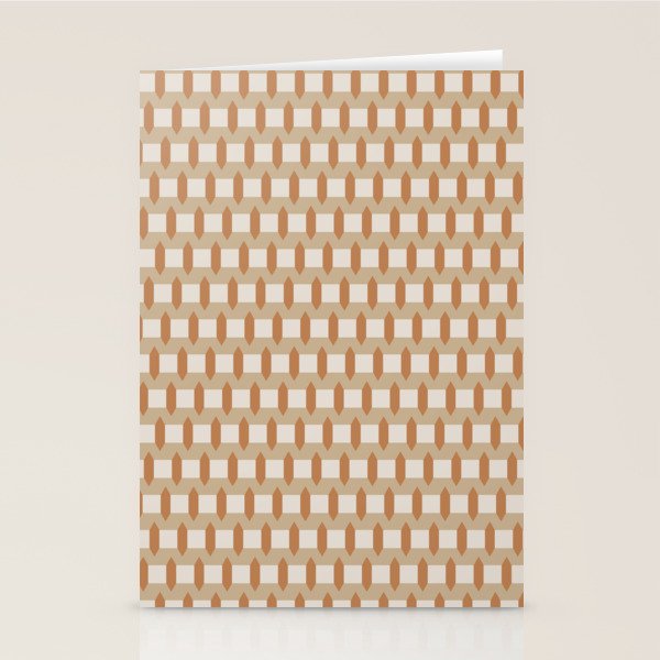 Minimalist Geometric Check Pattern Stationery Card Gallery Image 1