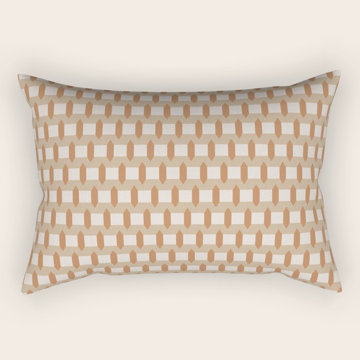 Minimalist Geometric Check Pattern Rectangular Pillow Gallery Image 2